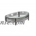 Decmode 16 Inch Modern Iron and Glass Round Decorative Bowl, Black   566919527
